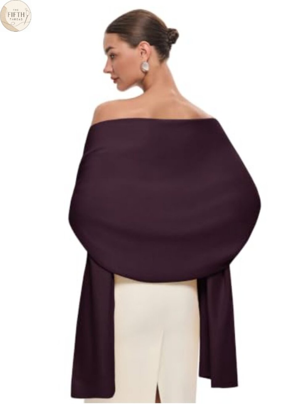 Pashmina Shawl Wrap Large Wedding Bridal Evening Scarf Viscose Blend